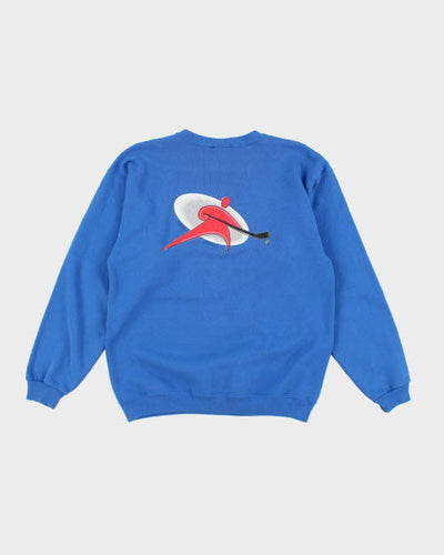 Vintage 90's Hockey Hanes Heavyweight Sweatshirt - M