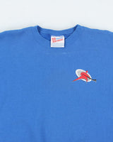 Vintage 90's Hockey Hanes Heavyweight Sweatshirt - M