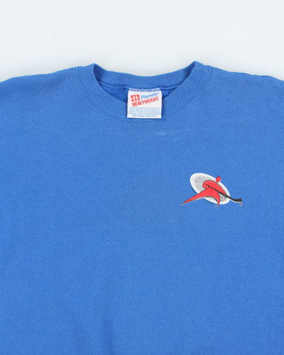 Vintage 90's Hockey Hanes Heavyweight Sweatshirt - M