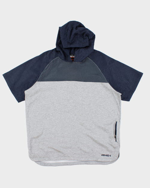 Vintage Y2K AND1 Short Sleeve Hoodie - XXL