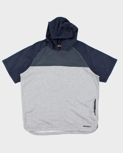 Vintage Y2K AND1 Short Sleeve Hoodie - XXL