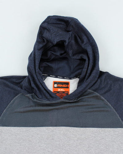 Vintage Y2K AND1 Short Sleeve Hoodie - XXL