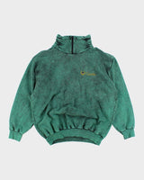 Vintage 90's Cadillac Acid Wash Quarter Zip Sweatshirt - L