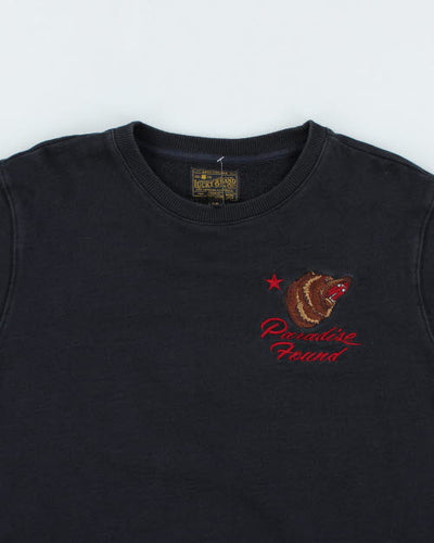 Vintage Lucky Brand Embroidered Sweatshirt - L