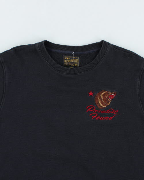 Vintage Lucky Brand Embroidered Sweatshirt - L