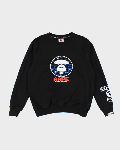 Vintage AAPE x Pacman Centre Print Sweatshirt - XL