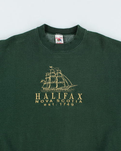 Vintage 90's Embroidered Nova Scotia Sweatshirt - XL