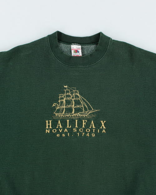 Vintage 90's Embroidered Nova Scotia Sweatshirt - XL