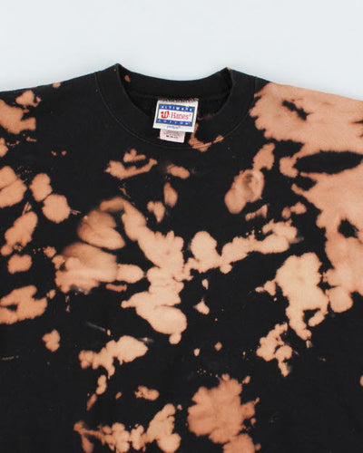 Vintage 90's Hanes Heavyweight Bleach Dyed Sweatshirt - M