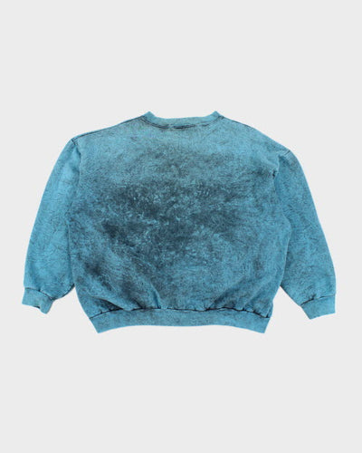 Vintage 90's Oversized Pastel Wolf Sweatshirt - XL