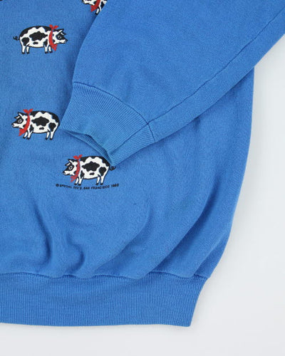 Vintage 90's Pig Printed Sweatshirt - L