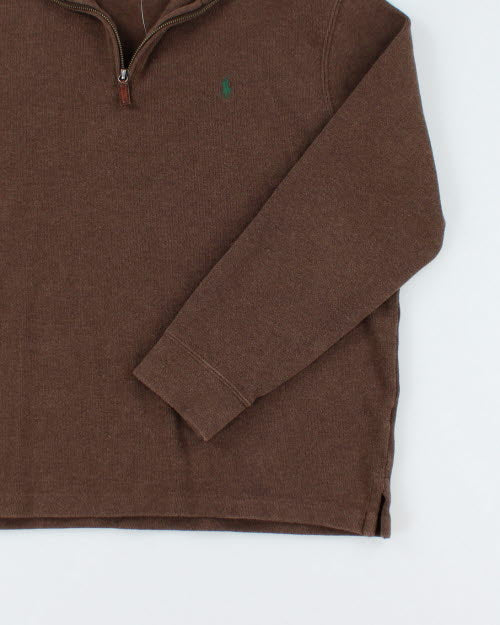 Vintage Ralph Lauren Quarter Zip Sweatshirt - XL