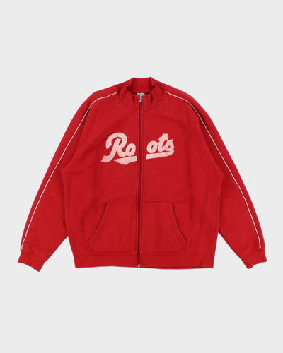 Vintage ROOTS Centre Logo Full Zip Sweatshirt - XL