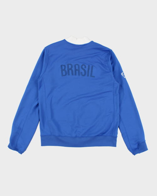 Vintage 2000's Nike Brazil Foot Zip Up Sweatshirt - M