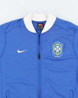 Vintage 2000's Nike Brazil Foot Zip Up Sweatshirt - M