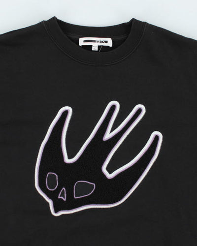 Vintage Alexander McQueen Skull Bird Patched Sweatshirt - L