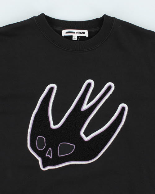Vintage Alexander McQueen Skull Bird Patched Sweatshirt - L