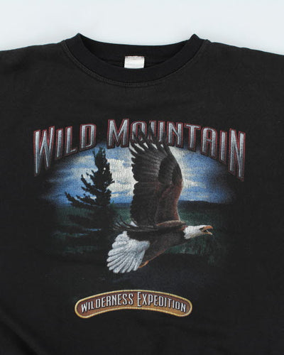 Vintage Wild Mountain Eagle Sweatshirt - L