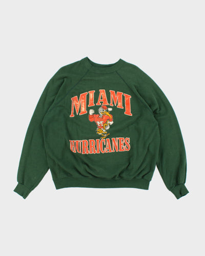 Vintage 90's Miami Hurricanes Faded Sweatshirt - L