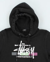 Vintage 2000's Stussy International Logo Hoodie - S