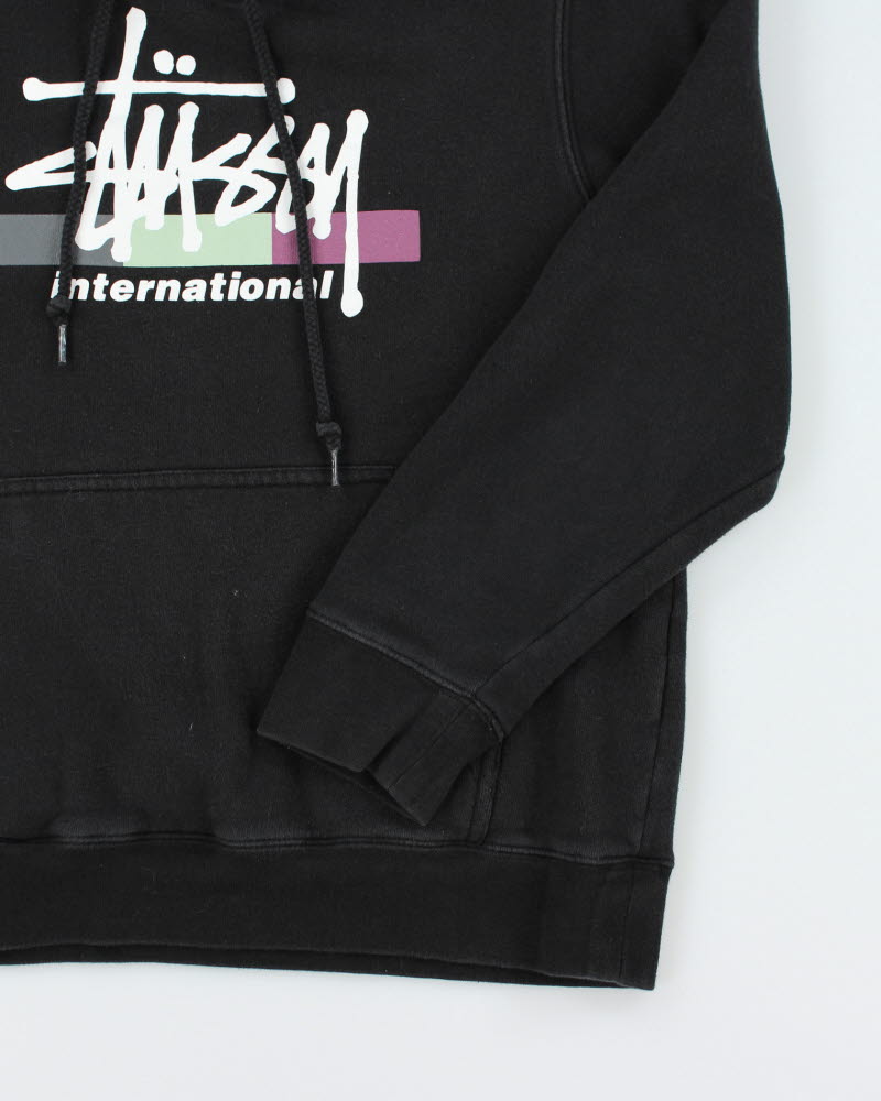 Vintage 2000's Stussy International Logo Hoodie - S