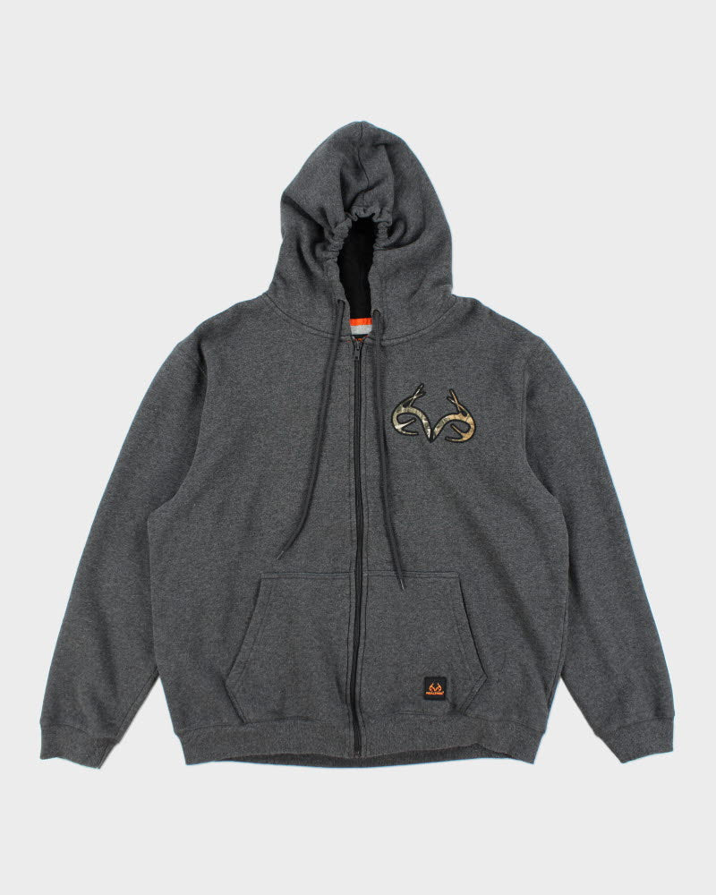Vintage 2000's Real Tree Zip Up Oversized Hoodie - XL