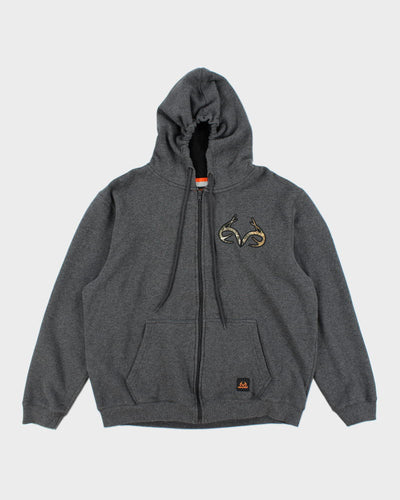Vintage 2000's Real Tree Zip Up Oversized Hoodie - XL