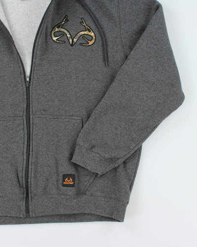 Vintage 2000's Real Tree Zip Up Oversized Hoodie - XL