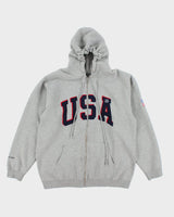 Vintage 90's Olympics Team USA Zip Up Hoodie - M