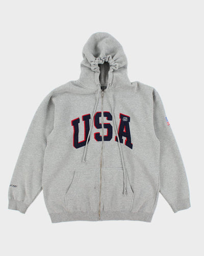 Vintage 90's Olympics Team USA Zip Up Hoodie - M