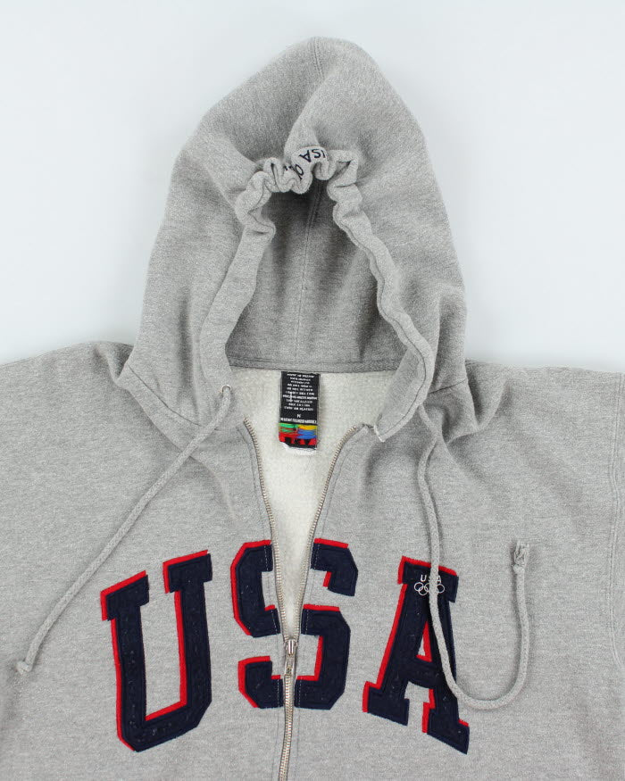 Vintage 90's Olympics Team USA Zip Up Hoodie - M
