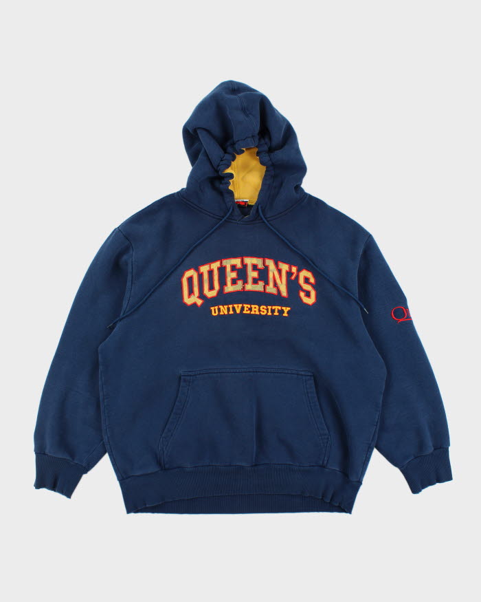 Vintage 90's Queen University Heavyweight Hoodie - L