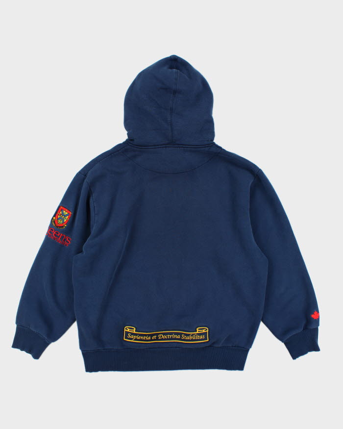Vintage 90's Queen University Heavyweight Hoodie - L