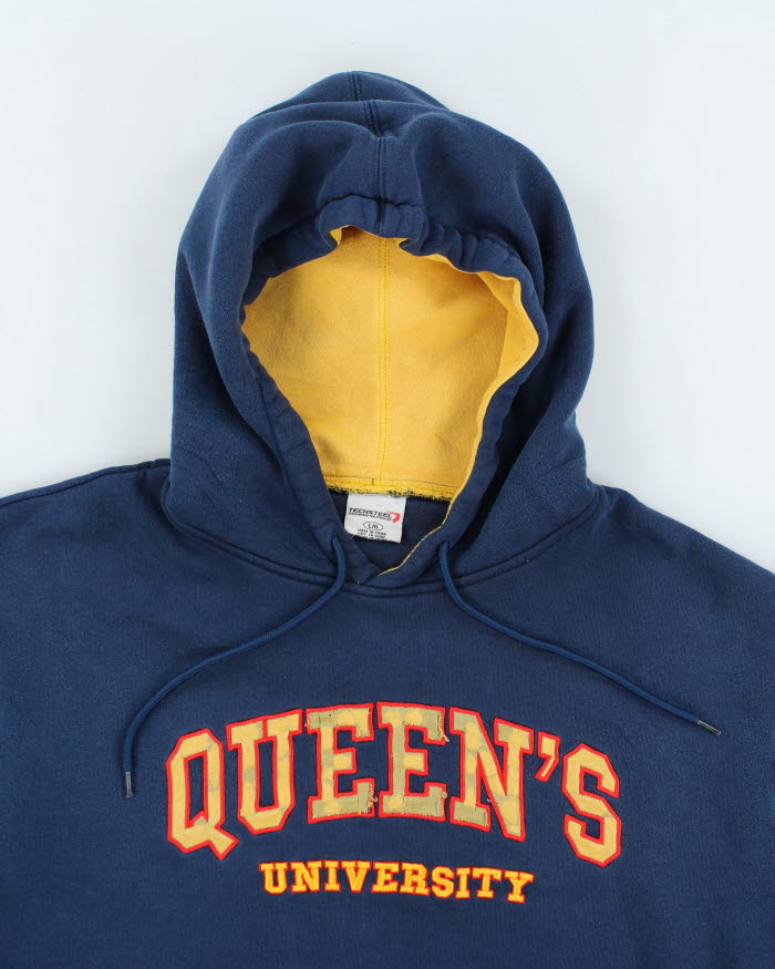 Vintage 90's Queen University Heavyweight Hoodie - L