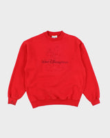 Vintage 90's Disney World Mickey Mouse Embossed Sweatshirt - M