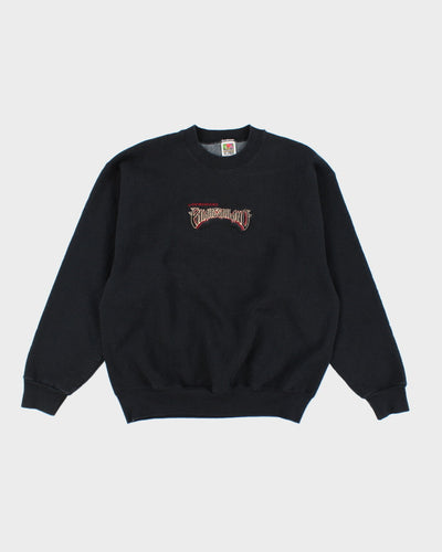 Vintage 90's Embroidered Boxy Fit Sweatshirt - L