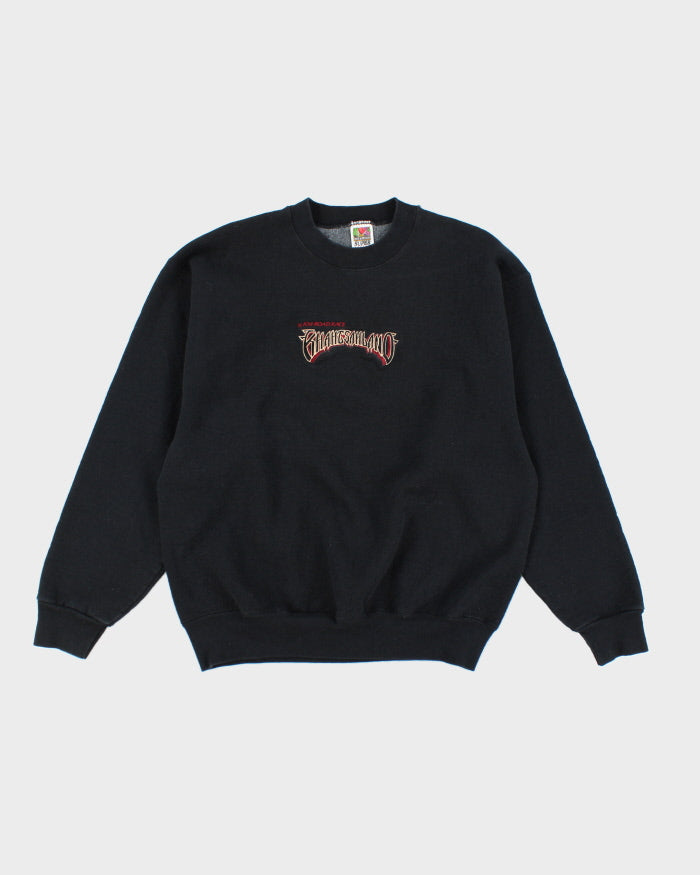 Vintage 90's Embroidered Boxy Fit Sweatshirt - L