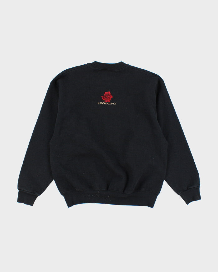 Vintage 90's Embroidered Boxy Fit Sweatshirt - L