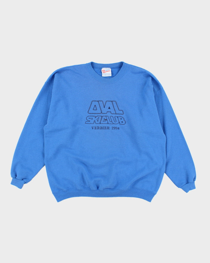 Vintage 90's Ski Club Overszied Fit Sweatshirt - XL