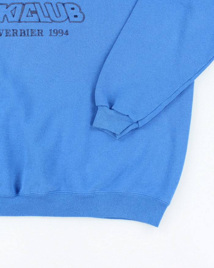 Vintage 90's Ski Club Overszied Fit Sweatshirt - XL