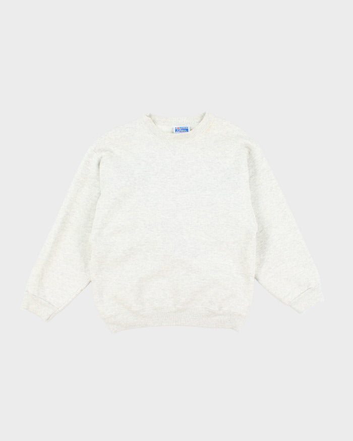 Vintage 90's Hanes Blank Heavyweight Sweatshirt - L