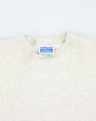 Vintage 90's Hanes Blank Heavyweight Sweatshirt - L
