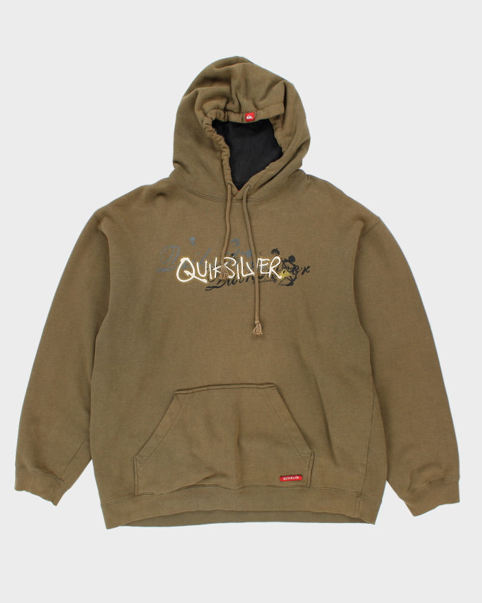 Vintage 2000's Quiksilver Embroidered Hoodie - L