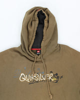 Vintage 2000's Quiksilver Embroidered Hoodie - L