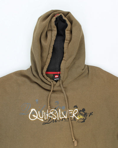 Vintage 2000's Quiksilver Embroidered Hoodie - L