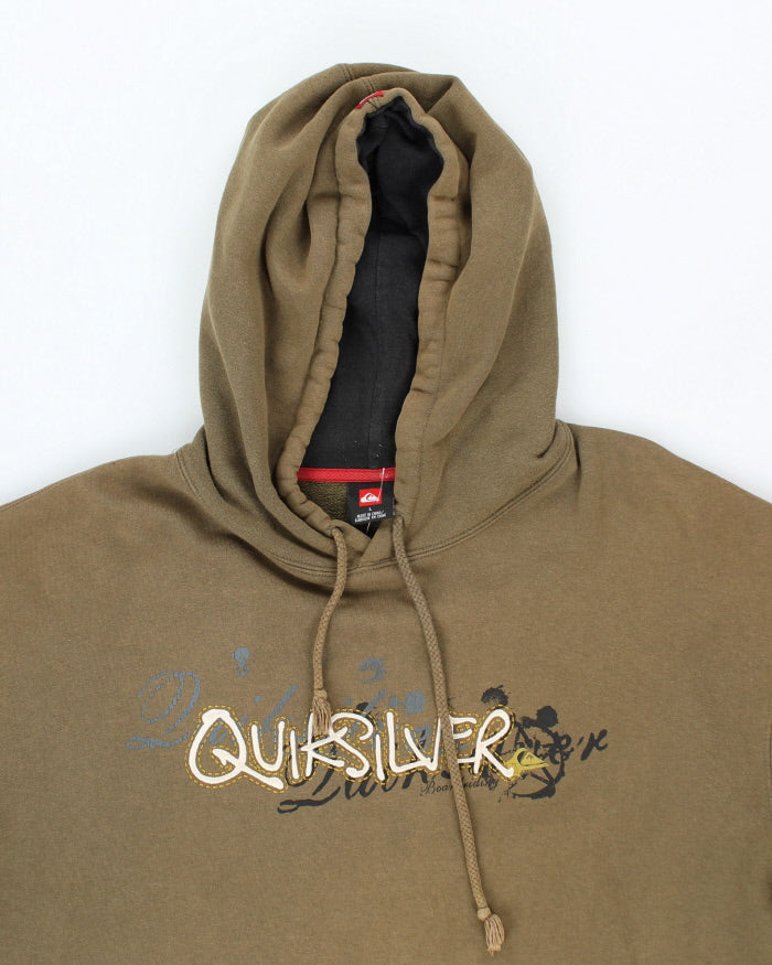 Vintage 2000's Quiksilver Embroidered Hoodie - L
