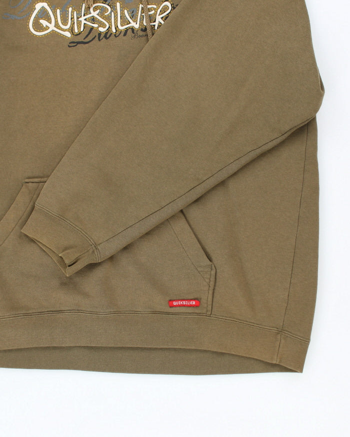Vintage 2000's Quiksilver Embroidered Hoodie - L