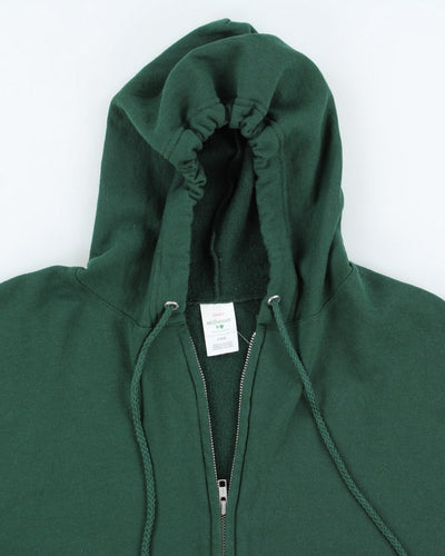 Vintage 2000's Hanes Blank Zip Up Hoodie - L