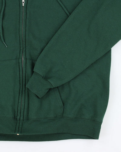 Vintage 2000's Hanes Blank Zip Up Hoodie - L