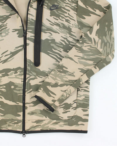 Nike Lightweight Camouflage Tech Fleece Zip Up Hoodie - M